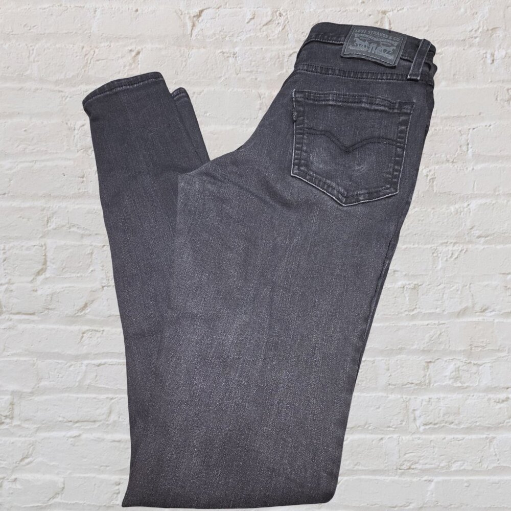 Levis 720 High Rise Super Skinny Black Jeans Size 27